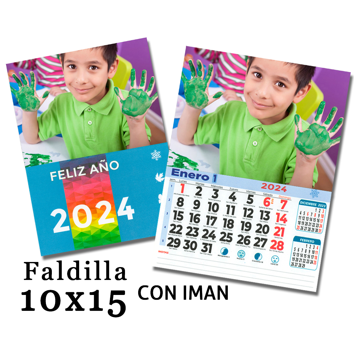 Calendario Faldilla 10x15 con Imán - Foto Lab