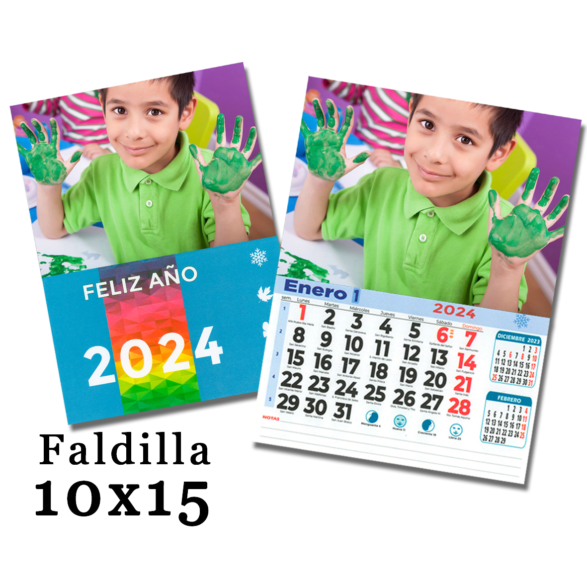 Calendario Faldilla 10x15 cm - Foto Lab